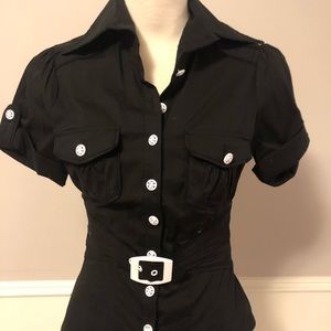 New with tags Bebe button down top